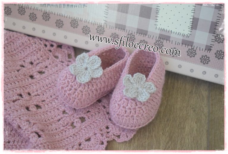 scarpette ballerine a uncinetto