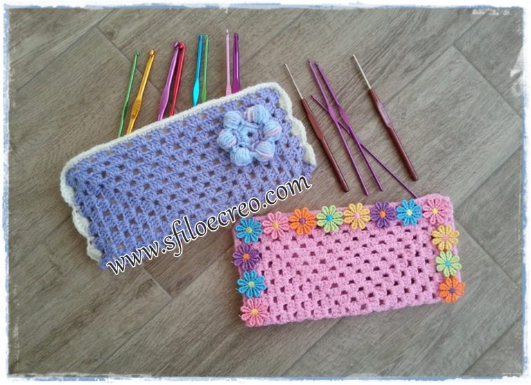 astucci granny a uncinetto