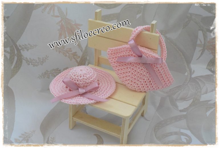 come fare mini cappellino e borsetta a uncinetto