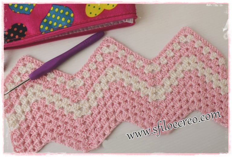 punto zig zag granny a uncinetto