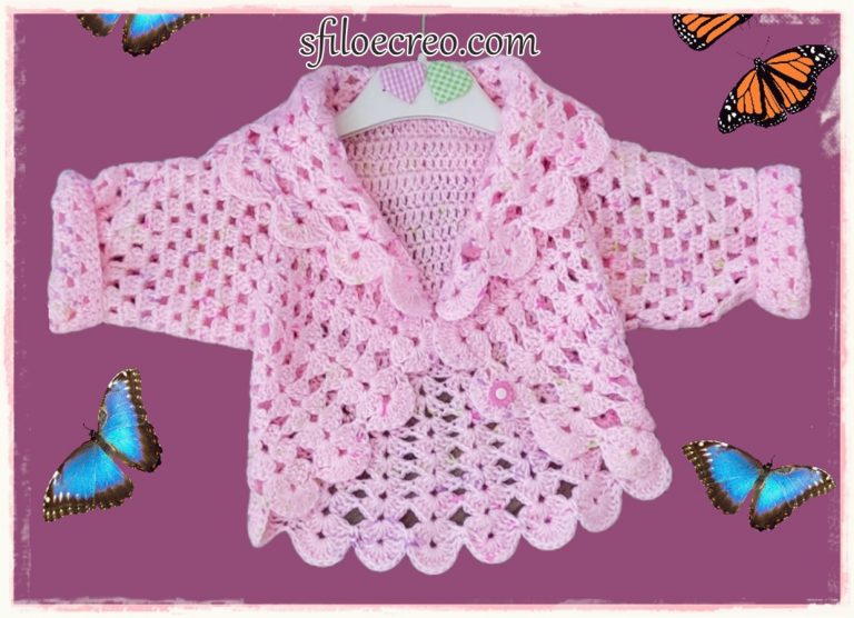 giacchina Butterfly a uncinetto