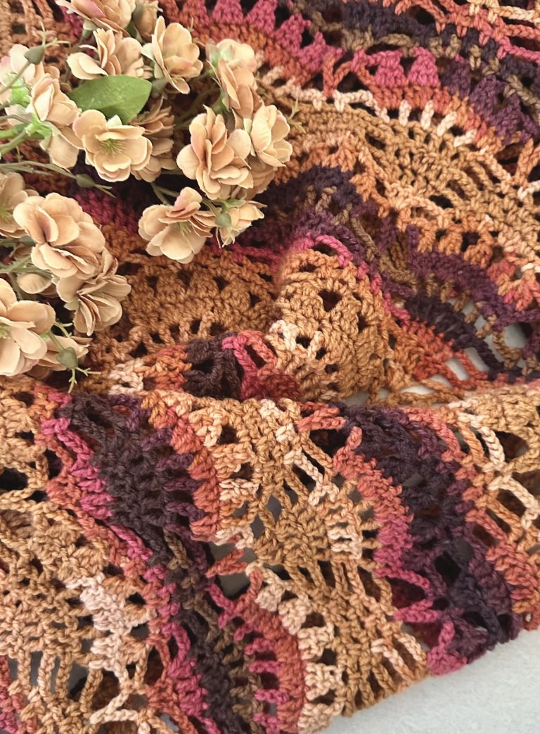 Stola Batik a uncinetto