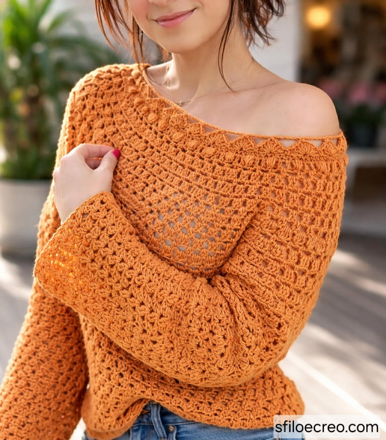 Maglia Voglia di Sole a uncinetto