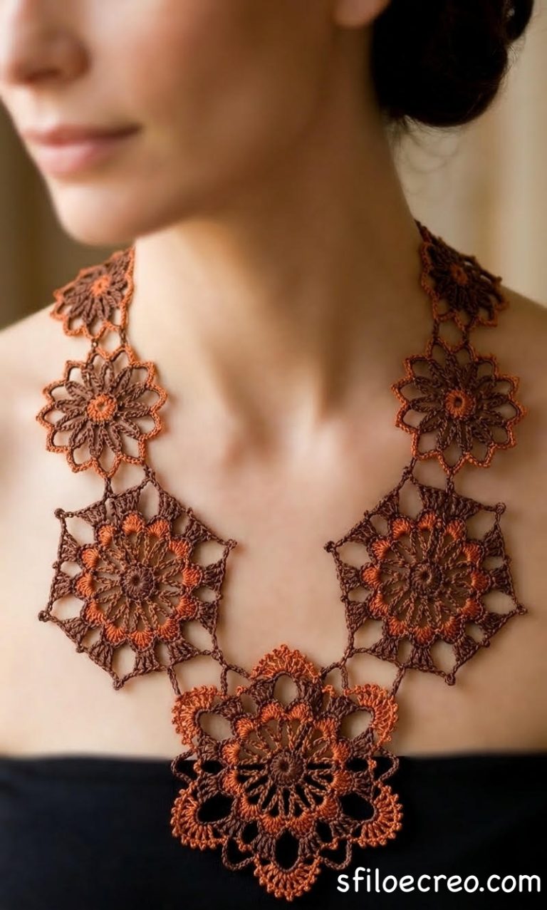 Come Realizzare una collana a uncinetto elegante e boho Chic