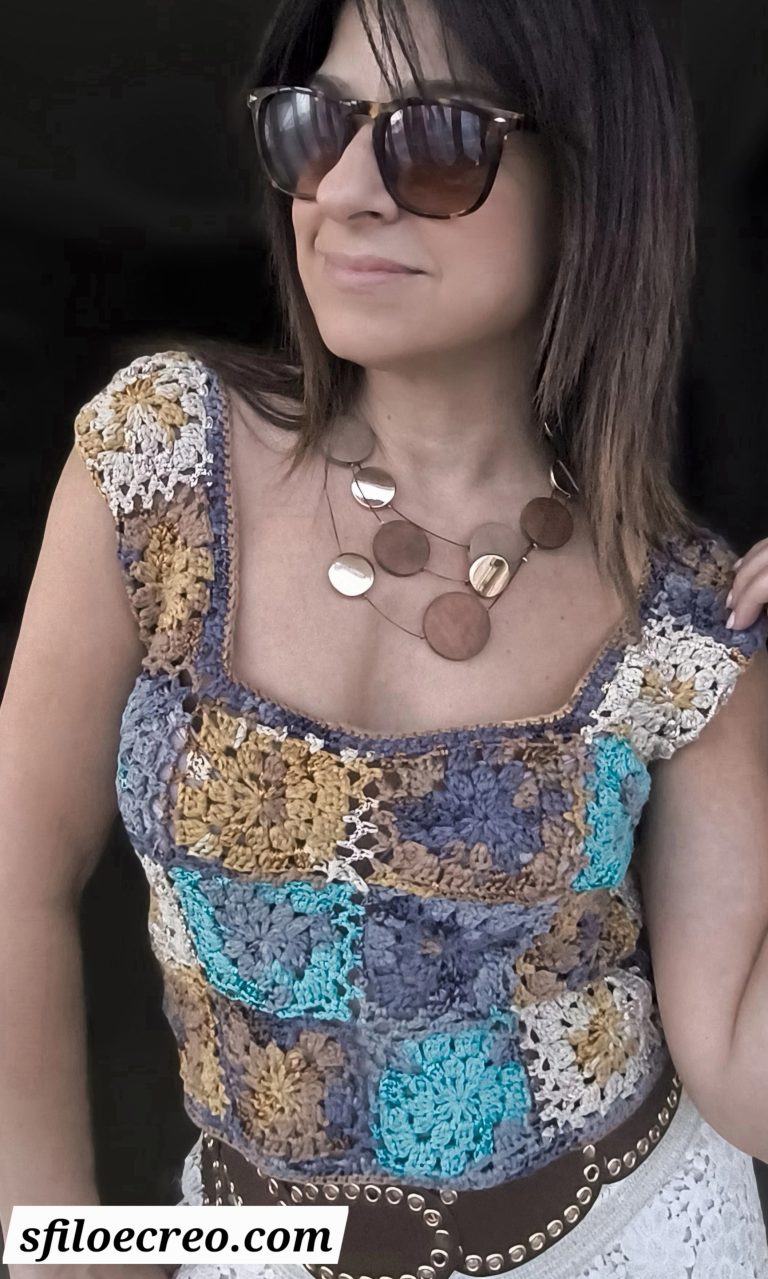 Top all’Uncinetto con Piastrelle: Il Capo Boho-Chic dell’Estate da Realizzare Subito